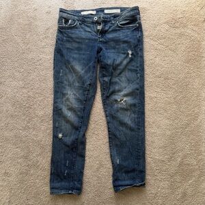 Pilcro and the Letterpress Dark Blue Boyfriend Jeans